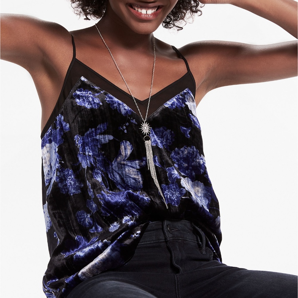 Lucky Brand Floral Velvet Cami